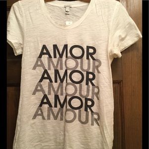 J Crew super thin Amor T-shirt new XS